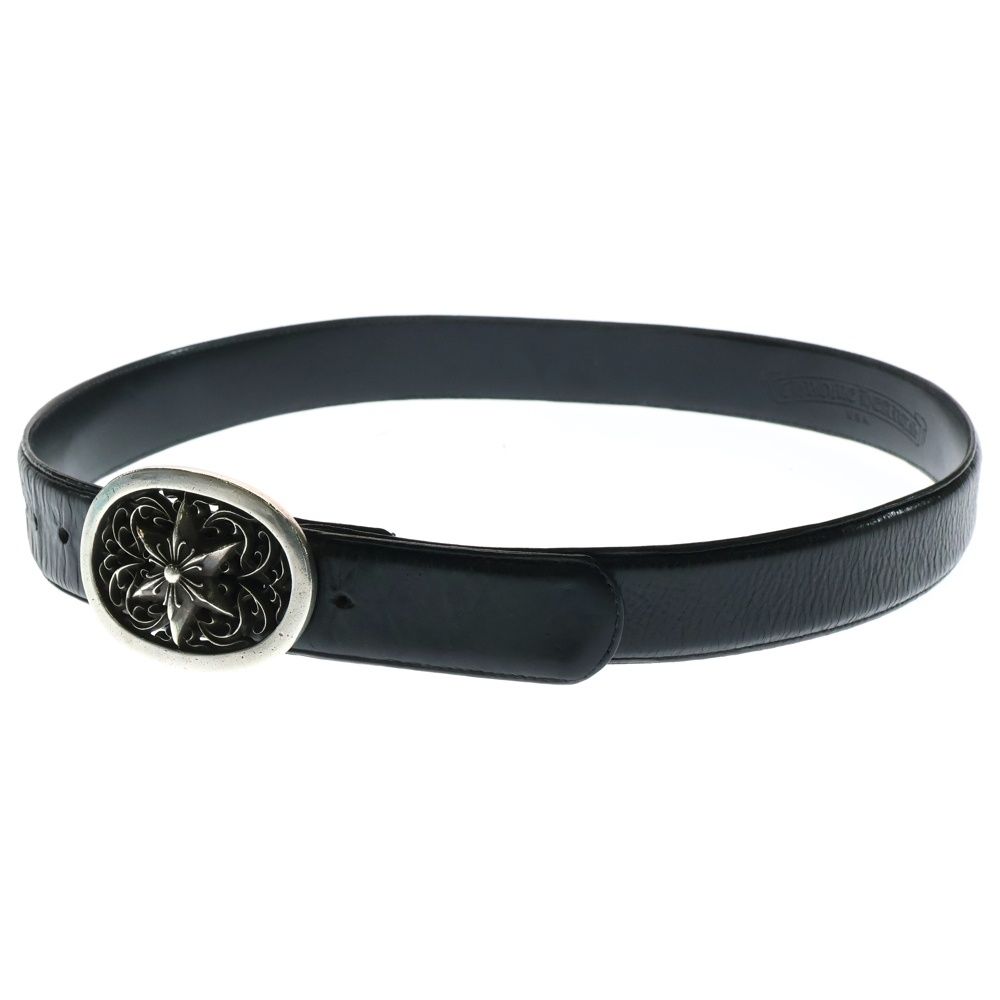 Chrome Hearts OVAL STAR STRAP1.5/1.5バックル NEW CHROME HEARTS STERLING SILVER 1.5' OVAL STAR BELT BUCKLE