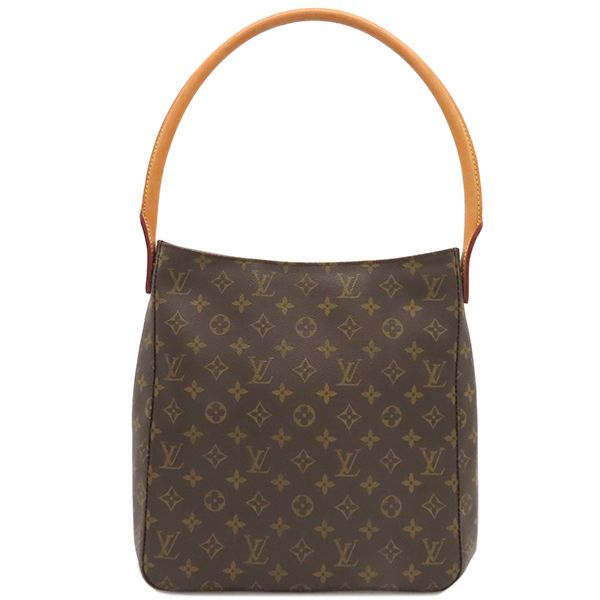ルイヴィトン LOUIS VUITTON ショルダーバッグ ルーピングGM モノグラムキャンバス モノグラム ゴールド金具 茶 肩掛け トート M51145 MI0080