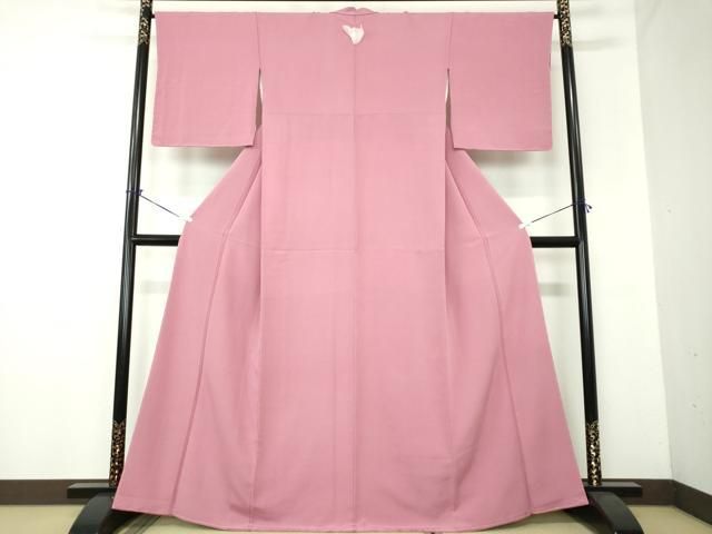 平和屋着物 上質な色無地 長春色 正絹 DAAX4082ps