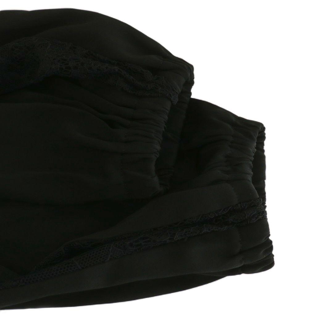 エムプルミエ ブラック M-Premier BLACK スリーブレースサテン