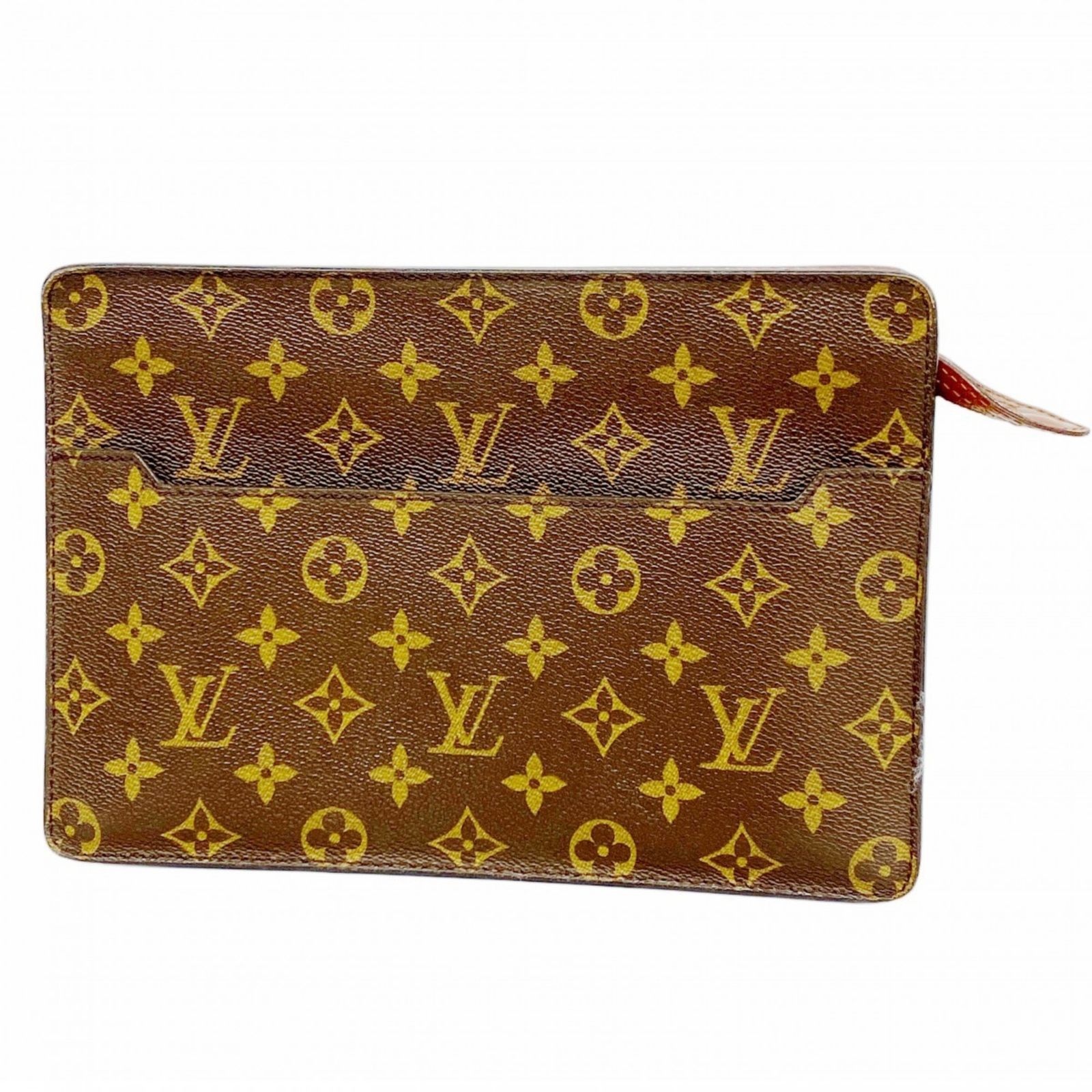 ルイ ヴィトン Louis Vuitton ルイ ヴィトン クラッチバッグ モノグラム ポシェットオム M51795 ブラウンメンズ P1382840