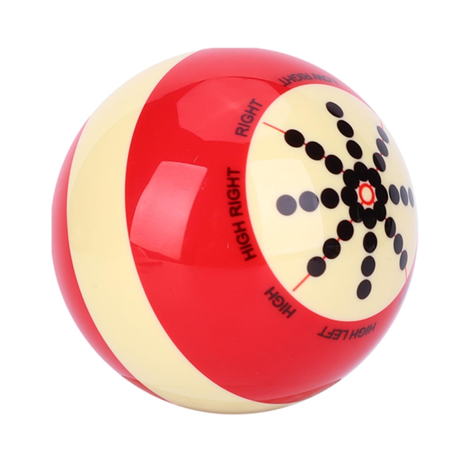 新品 VGEBY ビリヤード練習用ボール 樹脂 耐摩耗性 ラインとドットがあり 57.2MM 両面設計 ビリヤードトレーニングキュープールボールスヌーカー練習アシストアクセサリー アメリカプールエ
