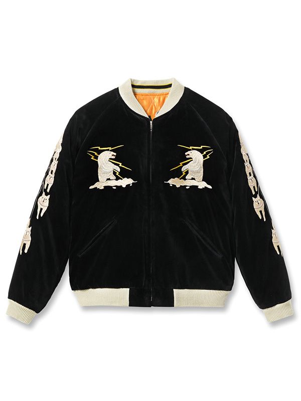 TAILOR TOYO テーラー東洋 スカジャン 別珍 2025 Late 1950s Velveteen Souvenir Jacket POLAR BEAR ALASKA MAP アラスカ ジャン 犬ぞり アラスカマップ TT15792-119