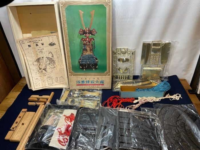 絶版.オダカ デラックス1|2 ヨロイシリーズNo2 源義家着用.浅葱綾威大鎧 安芸国厳島神社蔵