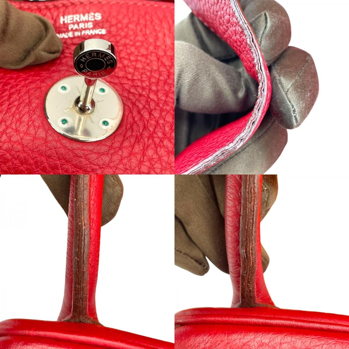 HERMESエルメス☆HERMES リンディ34ルージュガランス Aランク エルメス HERMES リンディ34 □L刻 ルージュガランス SV金具