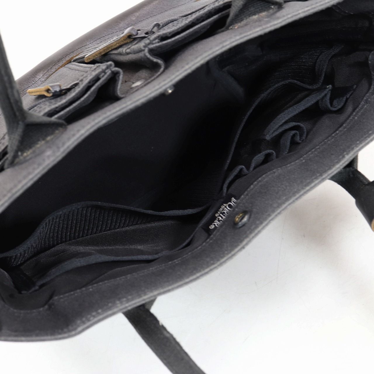美品　PORTER ミニトートバッグ　吉田カバン　フィールド　キャンバス　レザー ミニ トートバッグ PORTER ポーター FIELD キャンバス 吉田