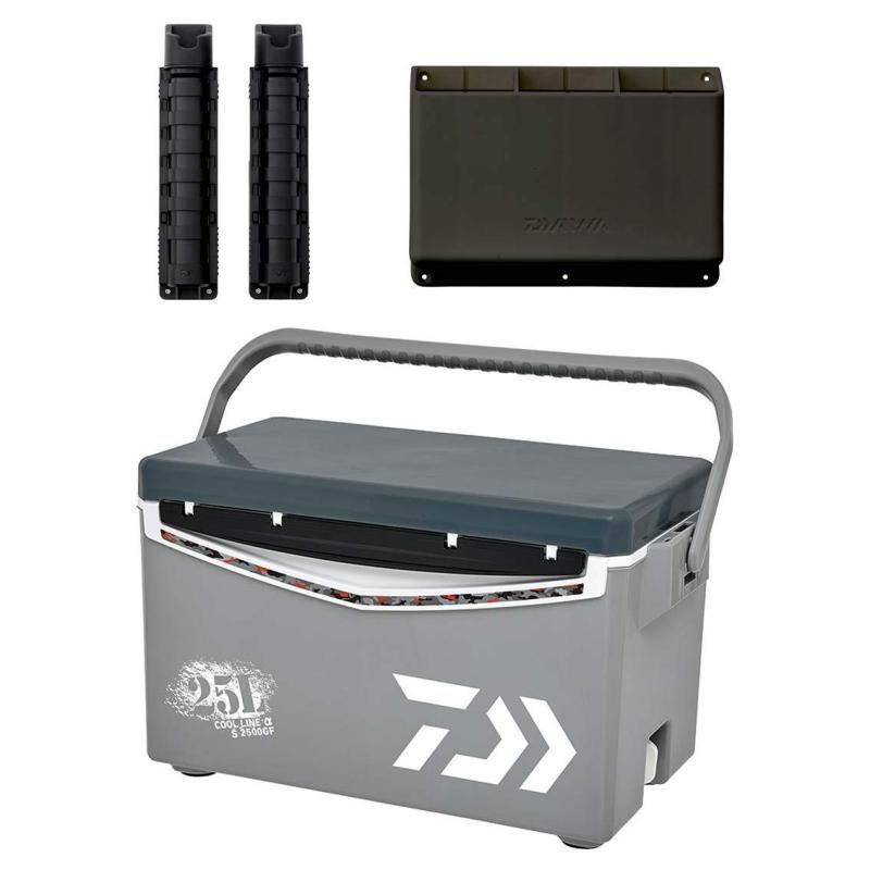 ダイワ DAIWA クーラーボックス クールラインα GF S2500 グレー 釣り 25リットル 発泡スチロール