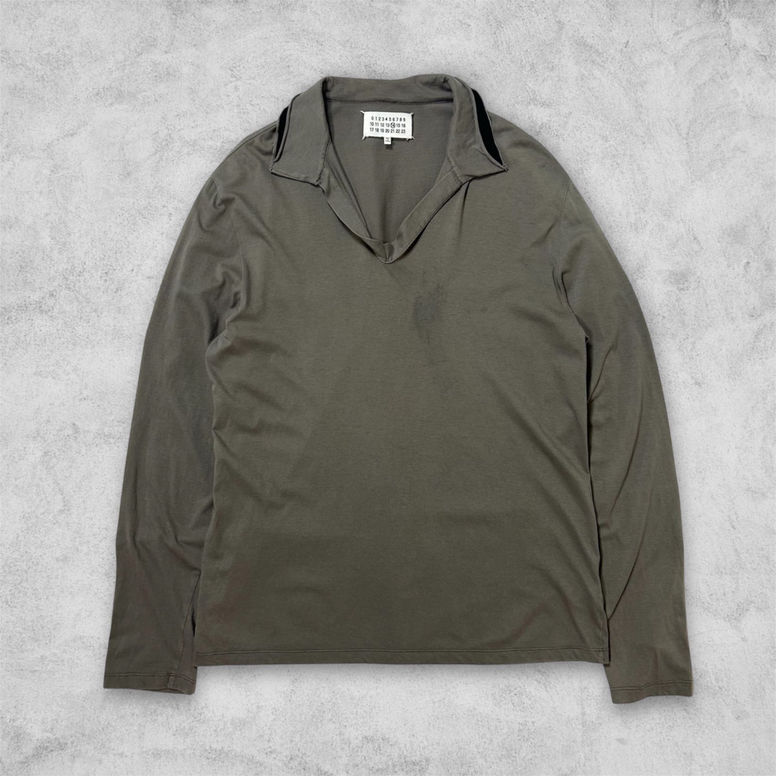 Maison Martin Margiela 2014SS L/S Design Collar Skipper Tee 
