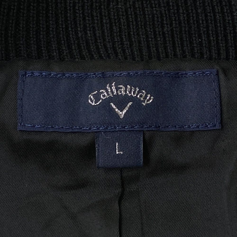 サイズ L CALLAWAY キャロウェイ 中綿 ニットジャケット チェック柄 ブラック系 240101505269 ゴルフウェア メンズ ストスト LLC-HASEGAWATOSO_COM