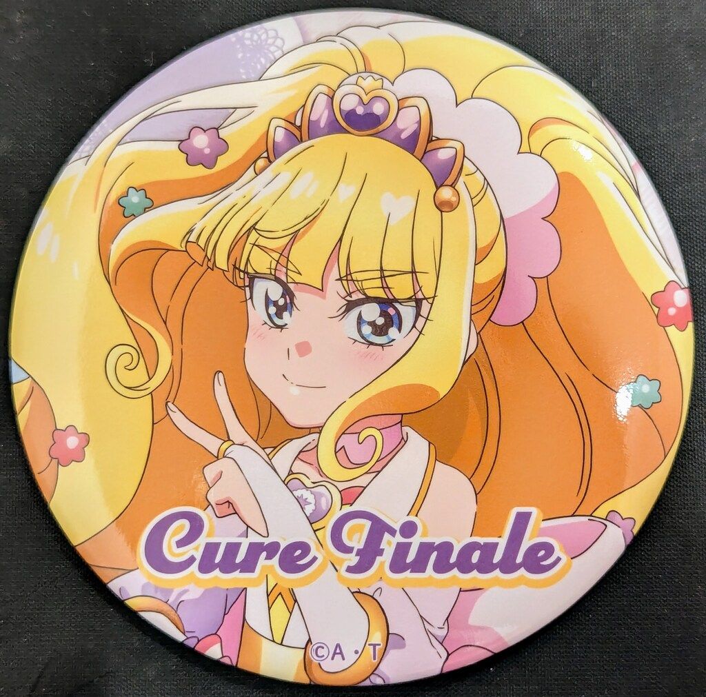 デリシャスパーティプリキュア　缶バッジ　キュアフィナーレ 東映アニメーション 全プリキュア展 限定缶バッジ2021-2023