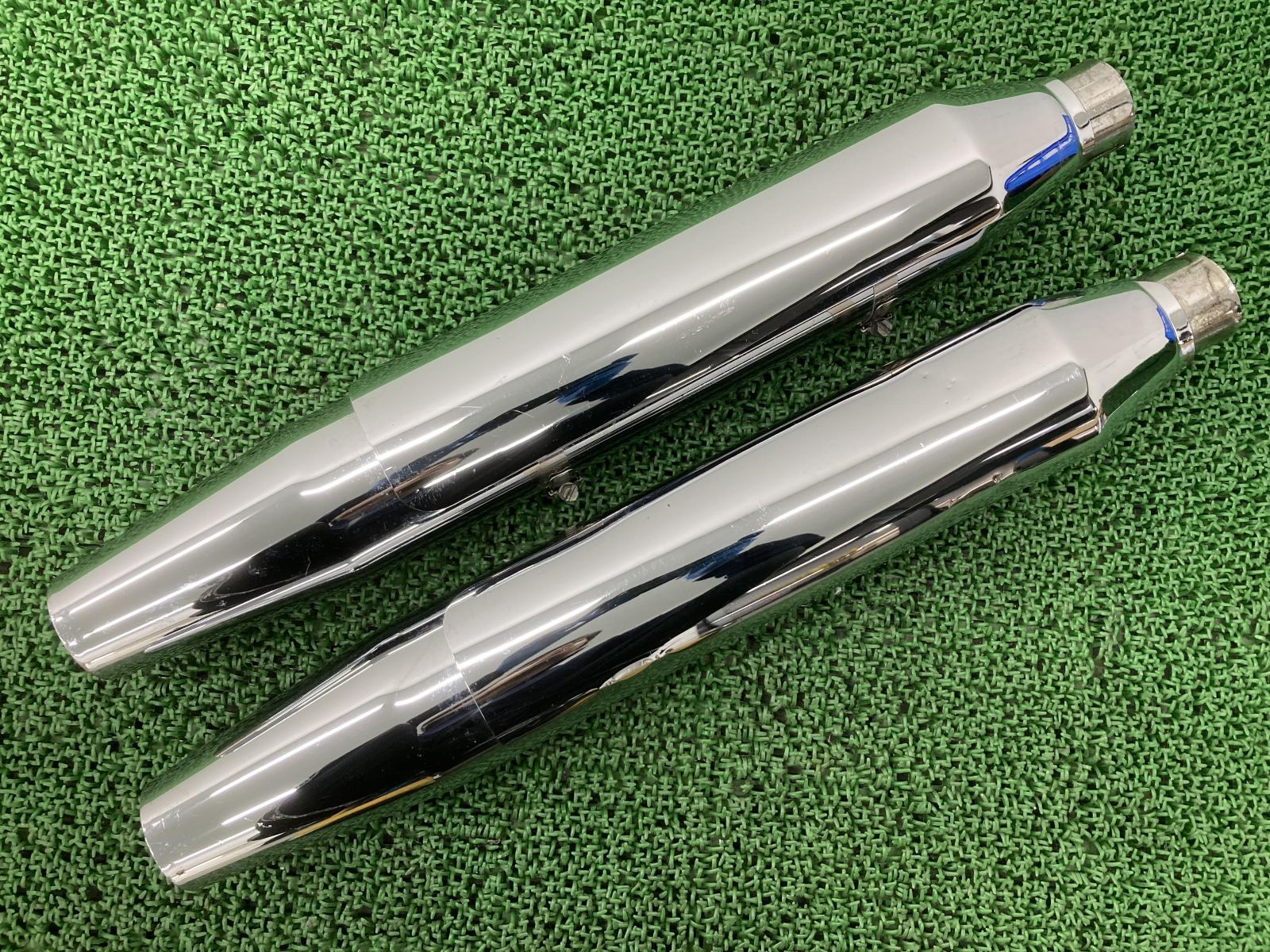 FLSTC1580 サイレンサーマフラー 65682-07 ハーレー 純正 中古 ヒート