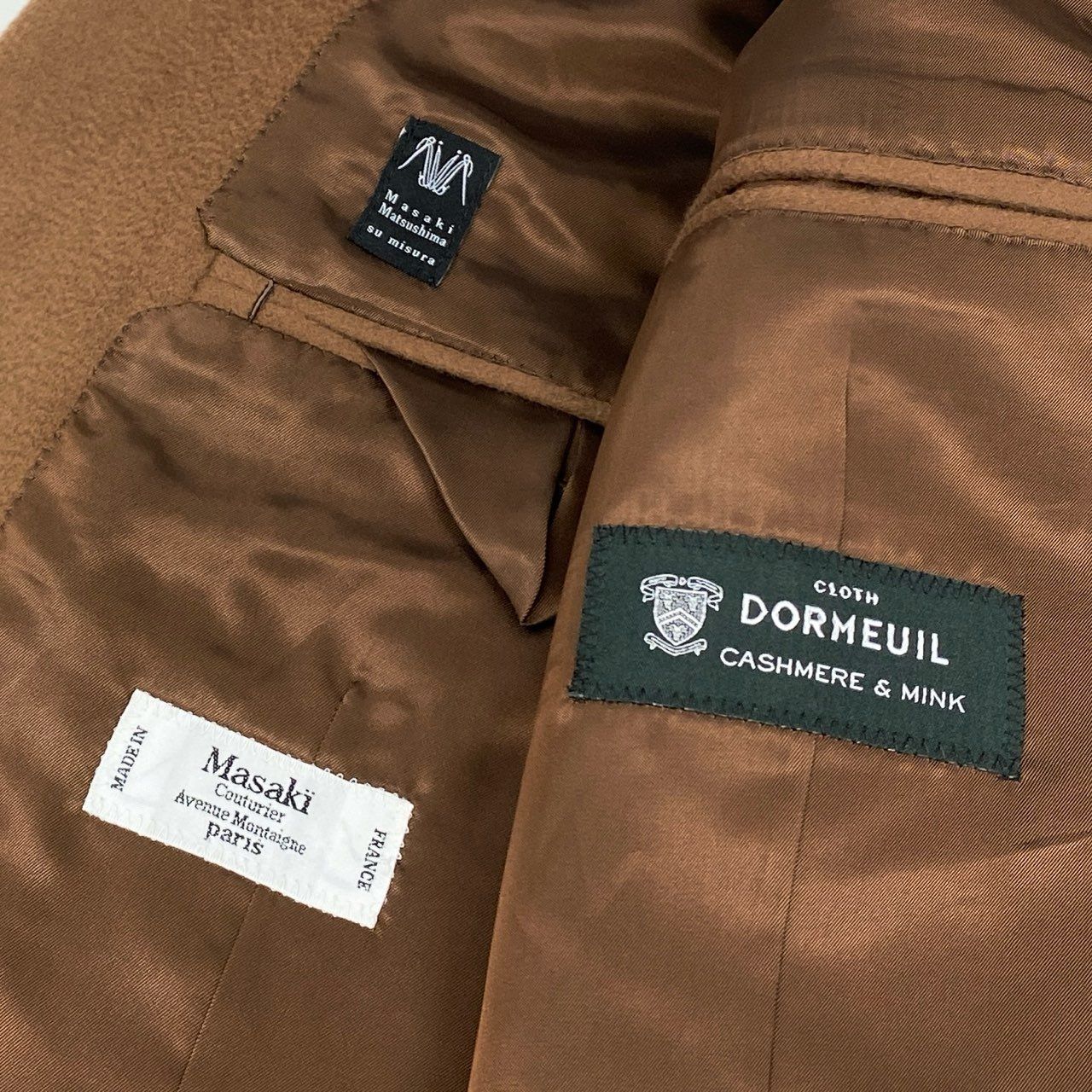 マサキマツシマ ニット ダブルブレストコート マサキマツシマ ニット ダブルブレストコート