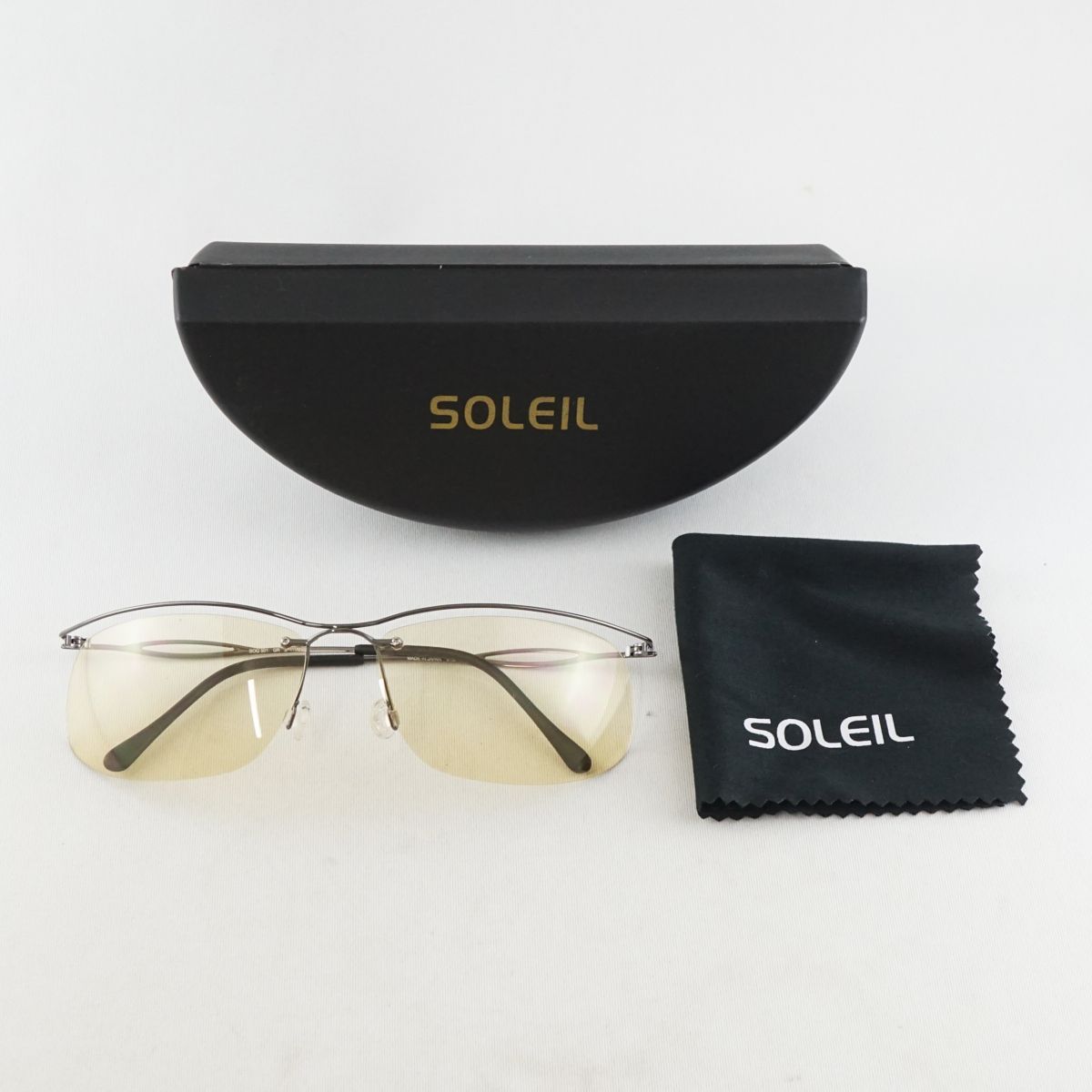 サングラス SOLEIL ソレイユ USED超美品 メラニーナ 薄色 SOG 501 軽量 