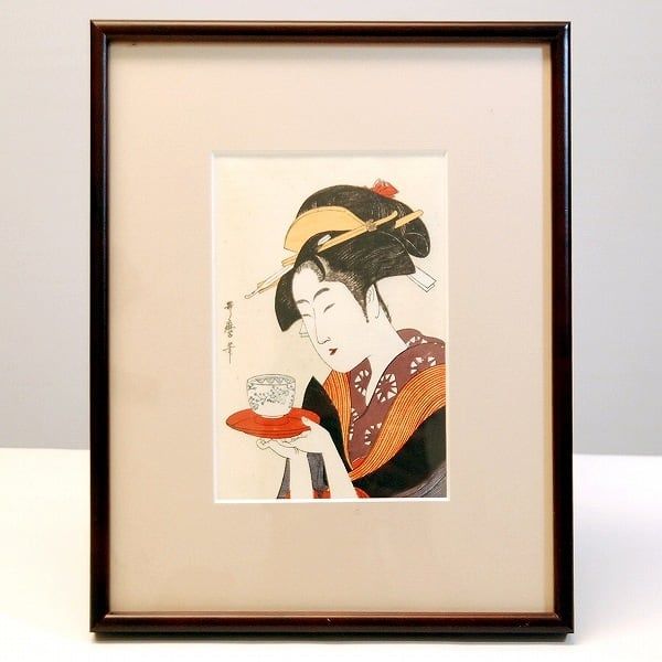 JHA 絵画 インテリア 額入り 額絵 日本の名画 浮世絵 美人画