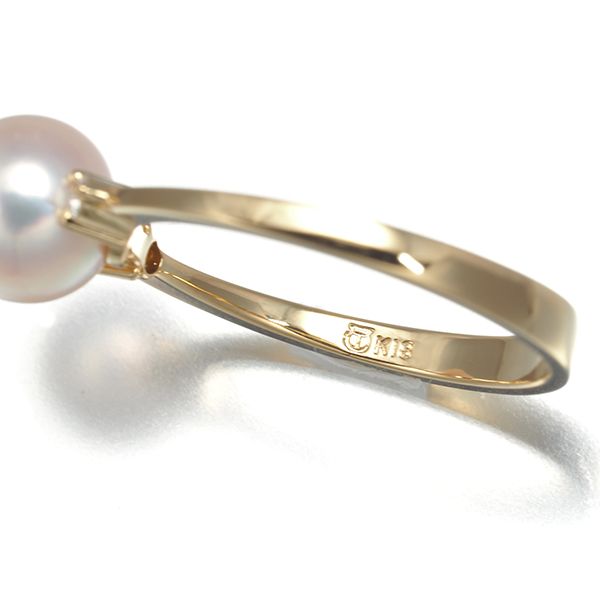 TASAKI タサキ リング パール 真珠 7.2mm ダイヤ ダイヤモンド 11号  