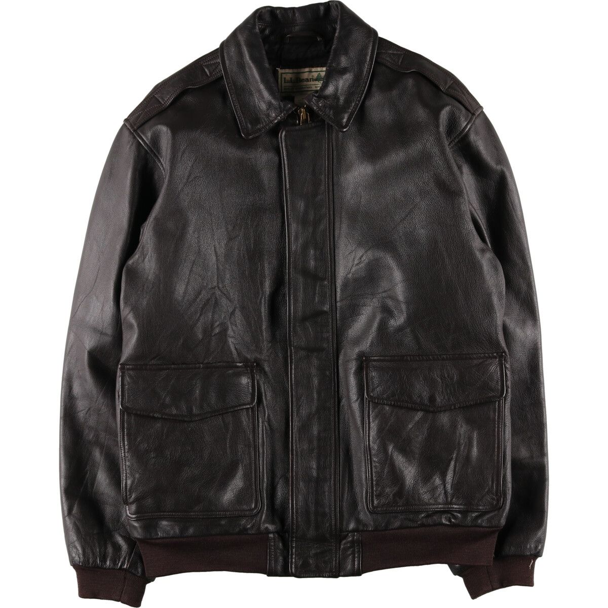 古着 00年代 エルエルビーン L.L.Bean A-2タイプ レザーフライトジャケット メンズXL相当/evb006244