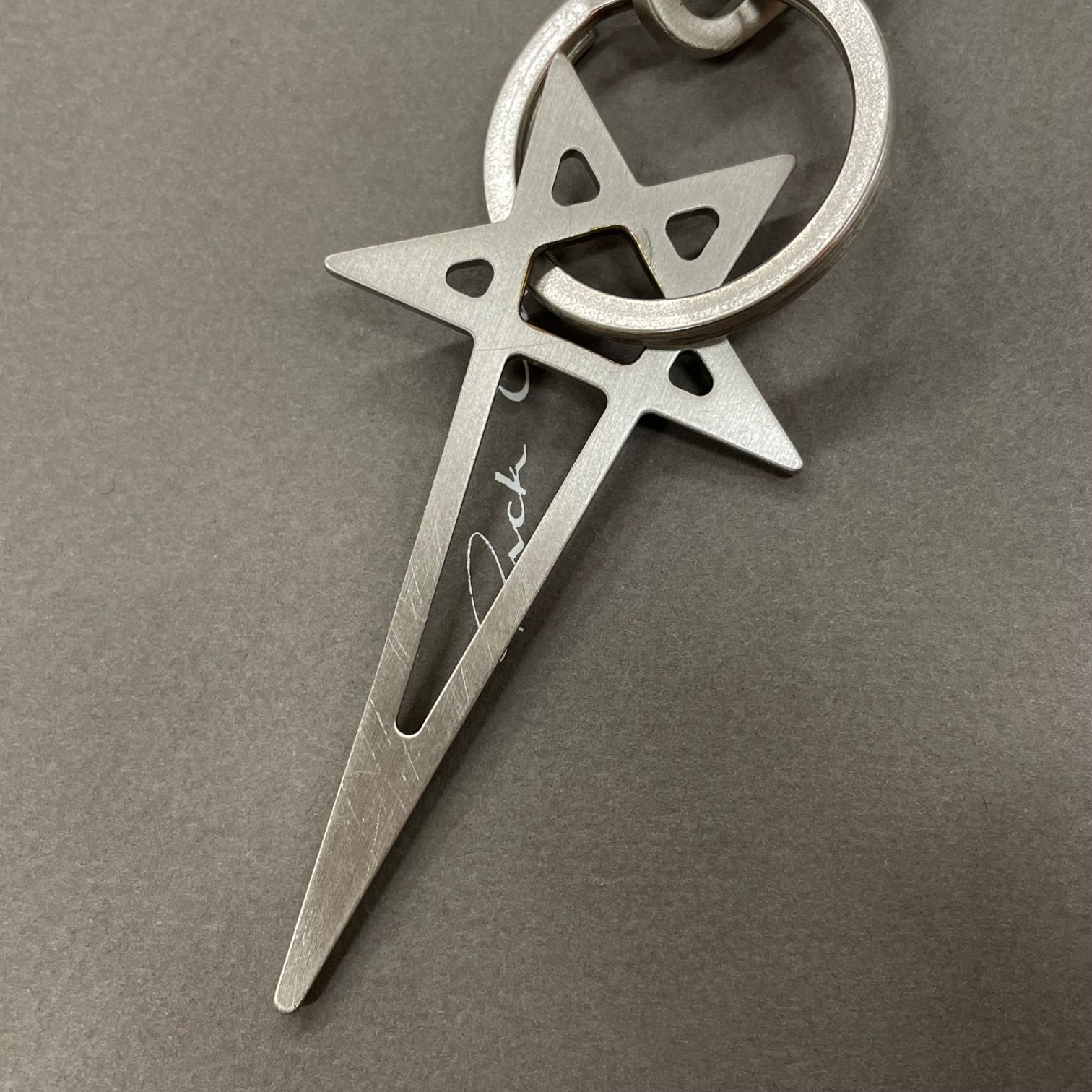 定価29700円 国内正規 Rick Owens 22AW PENTAGRAM スター キーホルダー