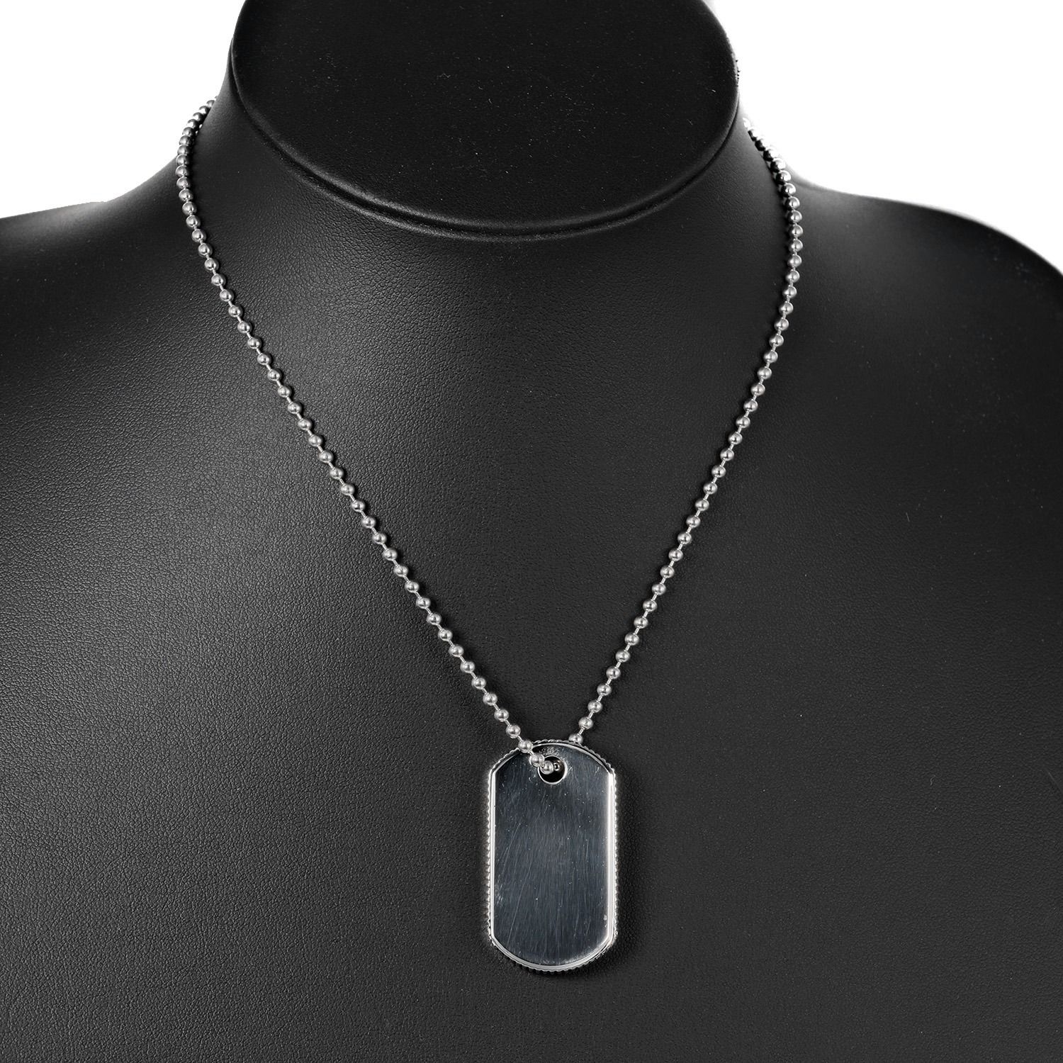 TIFFANY&Co.】ティファニー ドッグタグ コインエッジ ボールチェーン