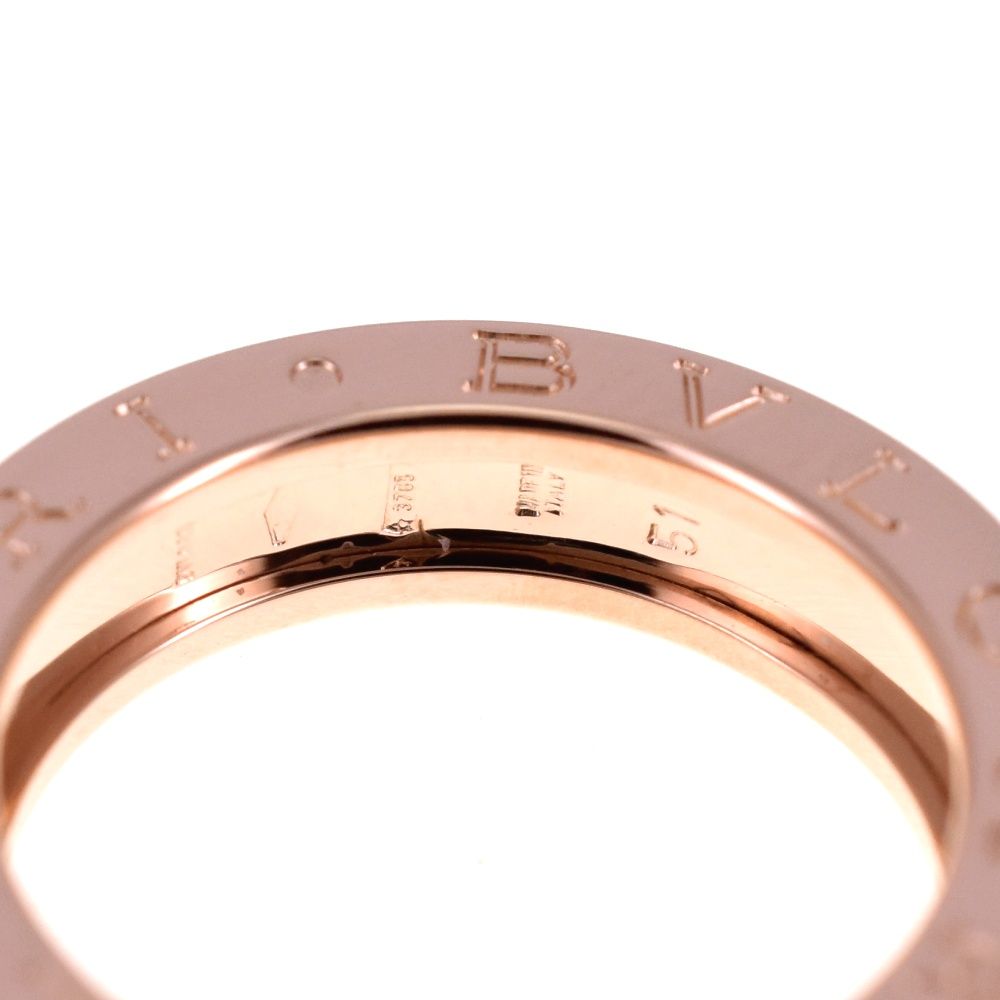 ブルガリ BVLGARI B-Zero1 リング サイズ51 JP11 K18PG レディース S 139318