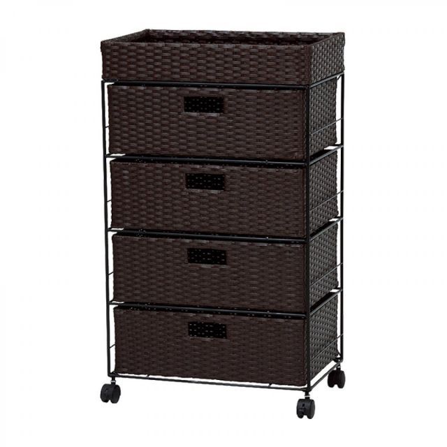 萩原 Hagihara RAN-2412DBR ランドリー 新生活 インテリア 家具おしゃれ