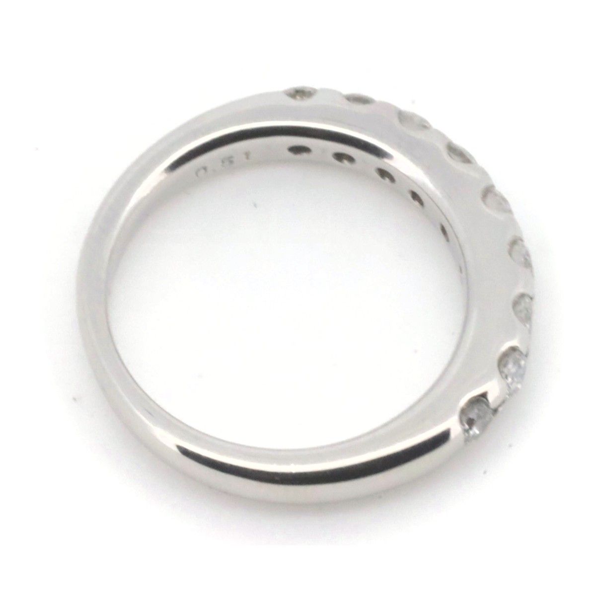 安い高評価PT900 リング 指輪 9.5号 ダイヤ 0.457 VVS2 ダイヤ 0.05 鑑定書 総重量約3.6g☆0315 プラチナ台