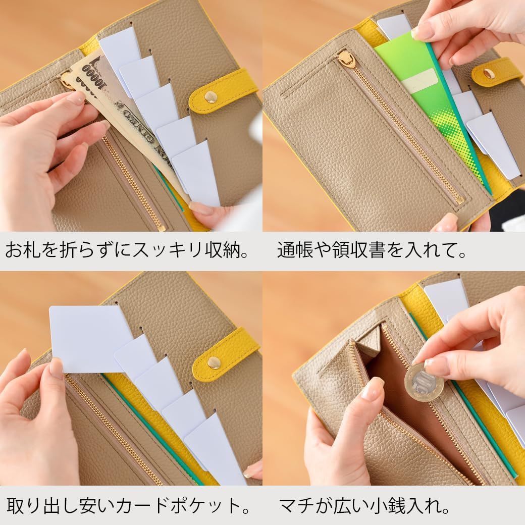 博多の森 Leather コンパクト財布 ミニ財布 超薄型 - 小物