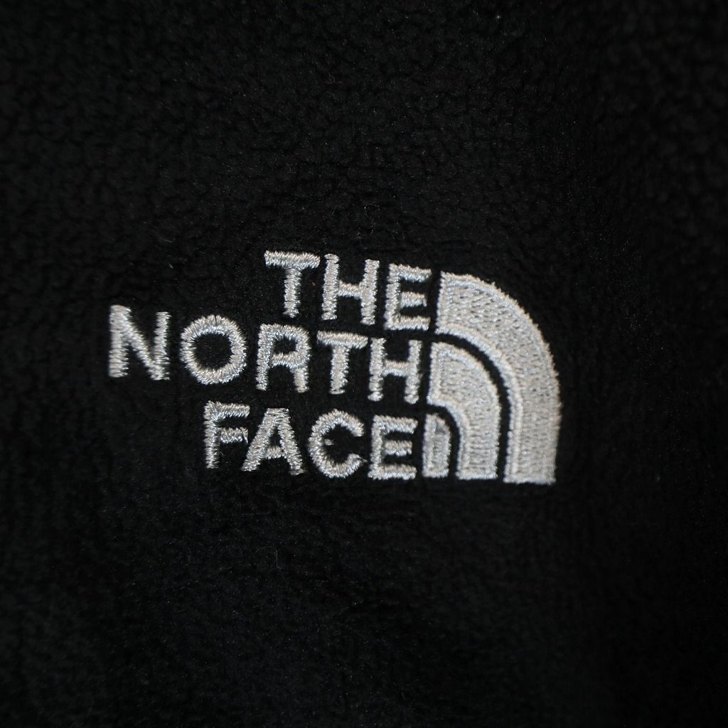 THE NORTH FACE ノースフェイス プルオーバーフリースジャケット ハーフジップ 防寒 アウトドア ブラック (メンズ M) 中古 古着  N6315