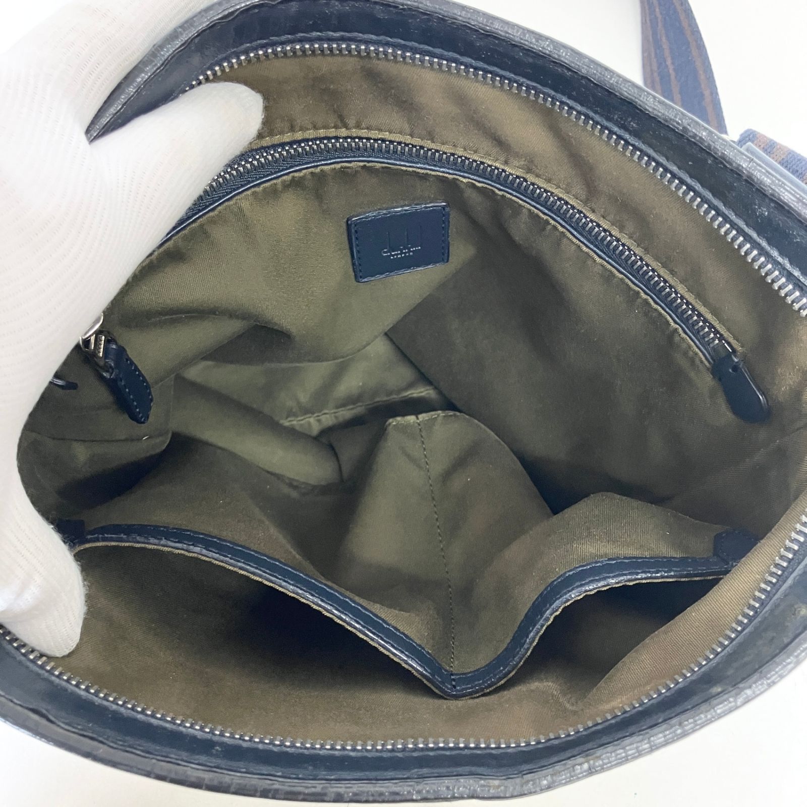 2409-196｜美品｜ダンヒル ショルダーバッグ レザー ブラック