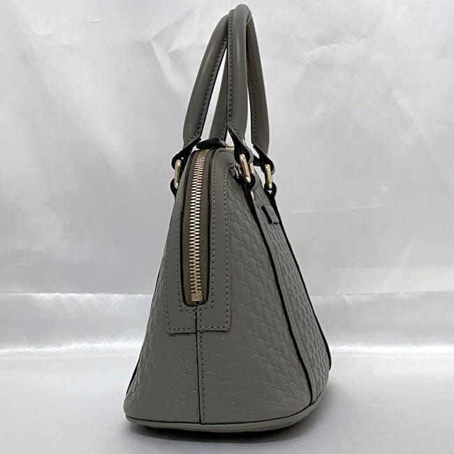 グッチ 2way バッグ f-21470 グレー マイクロシマ 449654 - メルカリ