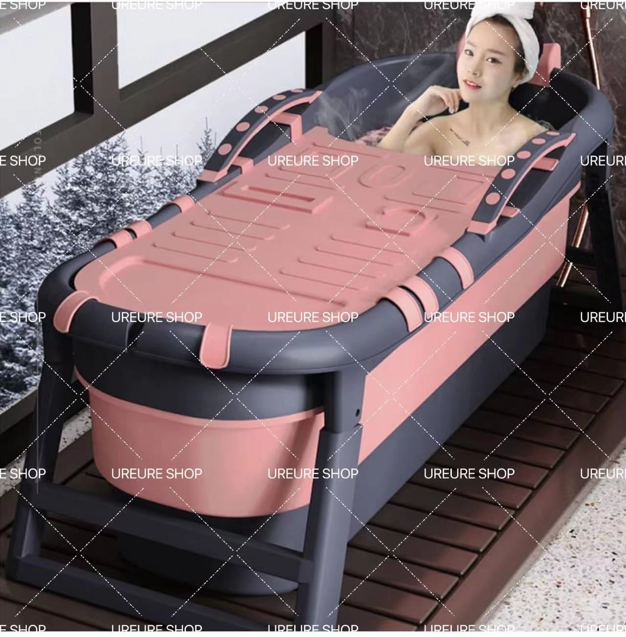 バスタブ折りたたみ大型浴槽ポータブルお風呂の浴槽家庭用風呂バケッツふた付き簡易保温バスタブ滑り止め大人子供赤ちゃんバスルームバスタ