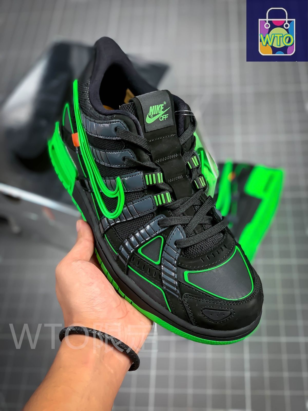 全新未使用男女兼用 Off-White x NiKe Air Rubber Dunk 2.0-WTO