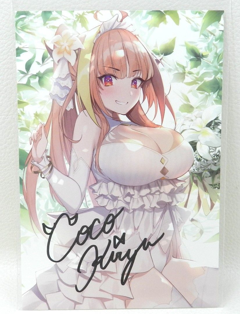 桐生ココ 誕生日記念 直筆サイン入りポストカード　希少 □桐生ココ 直筆サイン入りポストカード ホロライブ 誕生日記念