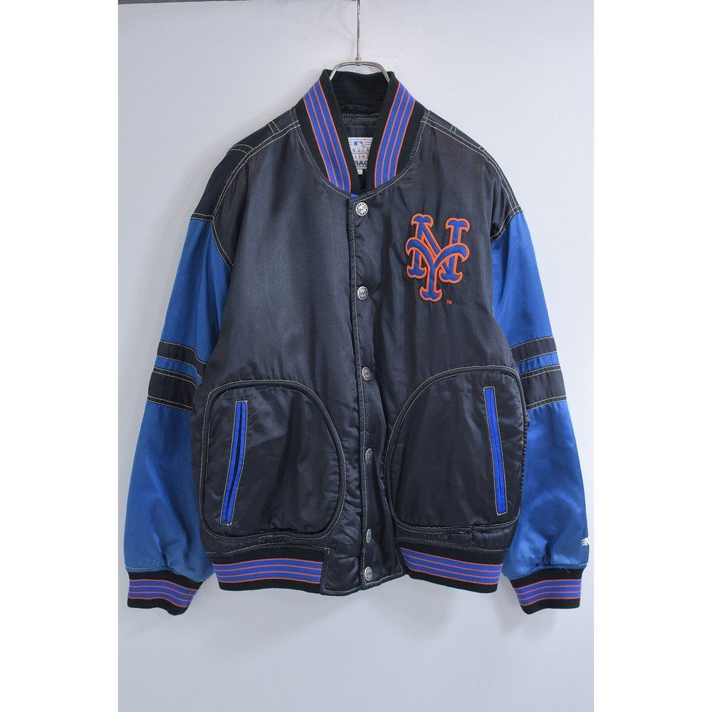 90s MIRAGE ミラージュ MLB ニューヨークメッツ ナイロンサテン