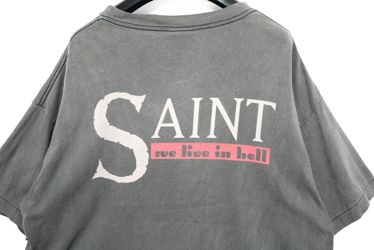 23SS SAINT MICHAEL SAINT Mxxxxxx SS TEE WE LIVE HELL BLACK