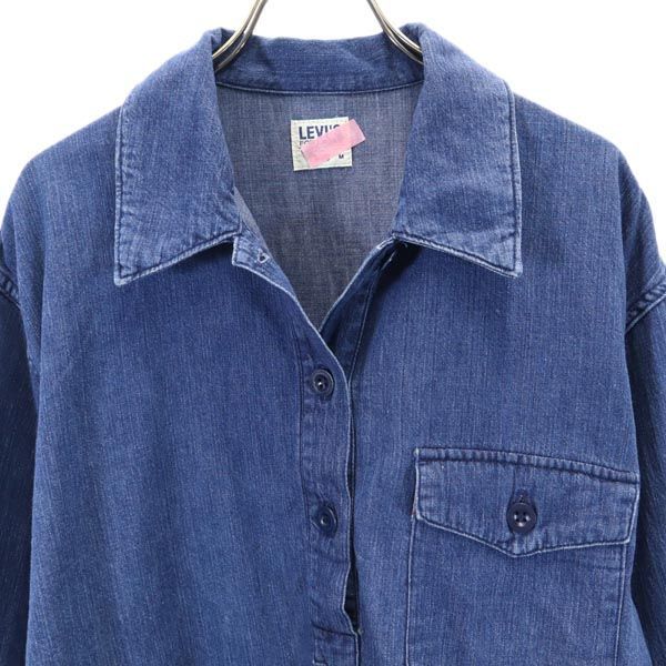 リーバイス 90s ハーフボタン 長袖 シャツ M Levi's 日本製 メンズ