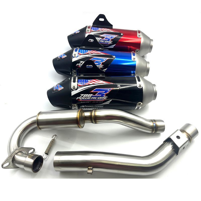 CRF230 CRF250用 汎用丸型マフラー 305mm×直径100mm ステンレス アルミ製 オフロード 改装バイク用