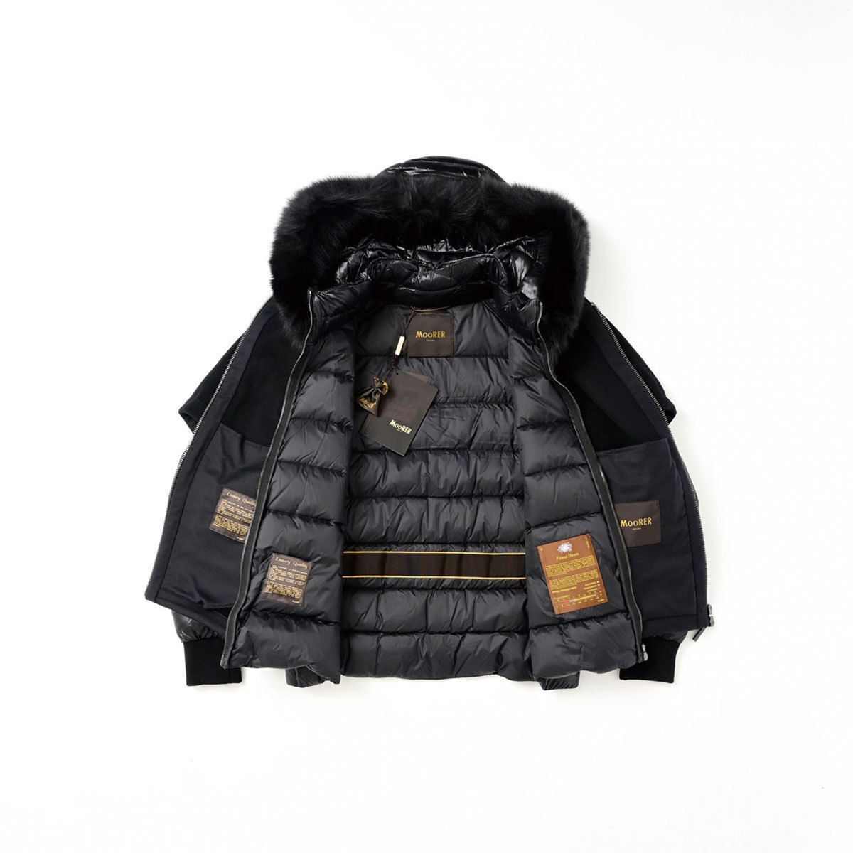 新品タグ付 MOORER ムーレー ショート ケープ ダウンジャケット PEGASO