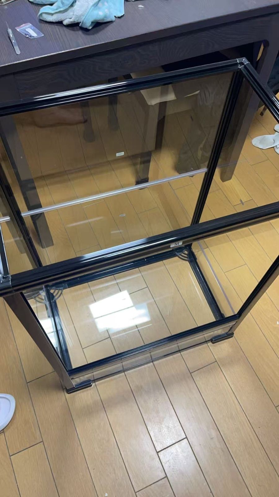 爬虫類両生類飼育ケージ組み立て式 ガラス飼育ケージ60x40x80cm引取り限定 爬虫類両生類飼育ケージ組み立て式 ガラス飼育ケージ60x40x80cm