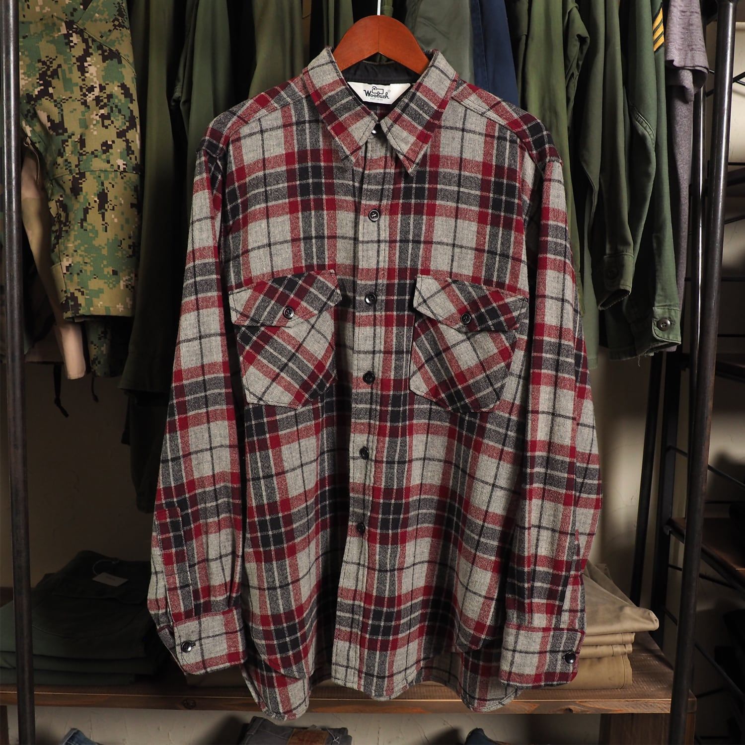 70s ウールリッチ Woolrich ウールシャツ アメリカ製 usa製 ビンテージ L