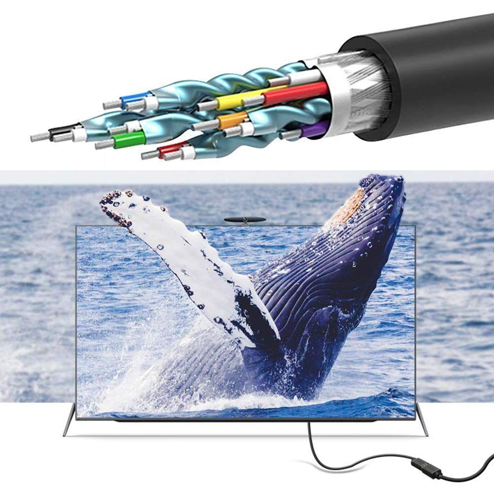 メルカリShops - 【色: 黒 1】L字型HDMI2.0延長ケーブル、ゴールド金メッキ端子 60Hz