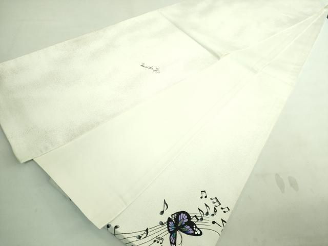 平和屋着物■極上　太鼓柄袋帯　作家物　手描き　螺鈿箔　ピアノ　舞蝶　逸品　DZAA7469kh5 平和屋着物□極上 太鼓柄袋帯 作家物 手描き 螺鈿箔 ピアノ 舞蝶 逸品