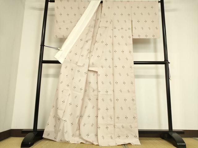 平和屋着物▽上質な小紋　単衣　枝蕾　正絹　逸品　DAAV5226az 平和屋着物▽上質な小紋 単衣 枝蕾 正絹 逸品 DAAV5226az 【公式通販】