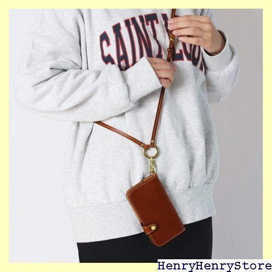 HUKURO iPhone16e 14 兼用 手帳型 ケース 栃木レザー 本革 スマホケース 落下防止 グリップ カバー ストラップホール 持ちやすい 右手持ち ブラック 赤糸 フクロ 576 CHRISTIANNAURATH_COM_BR