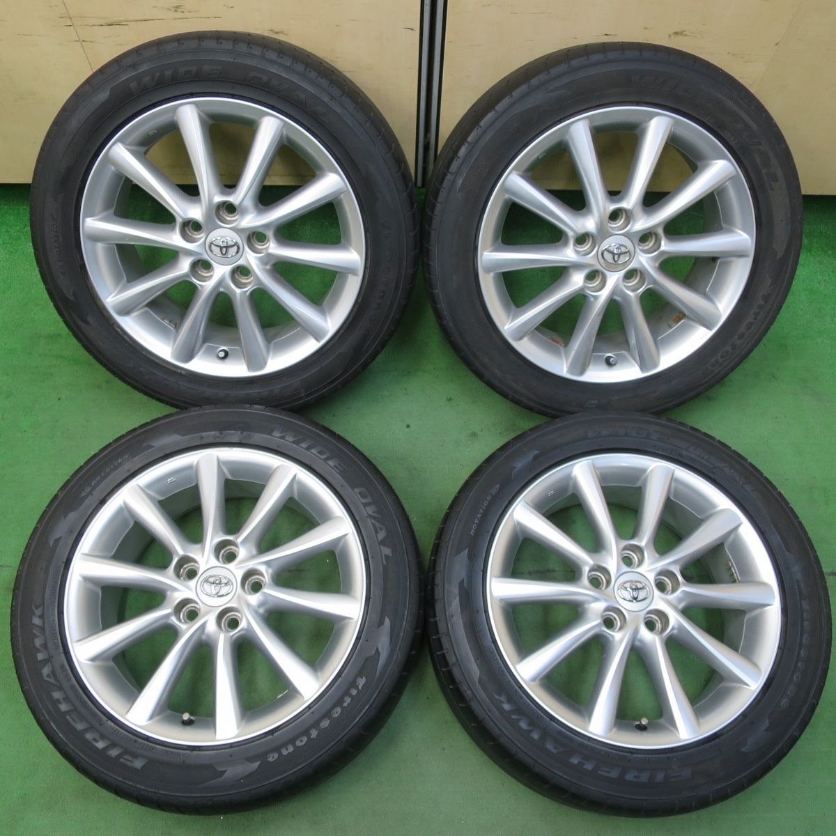 4本価格☆トヨタ 50系 エスティマ 純正 215/55R17 ファイアストン 
