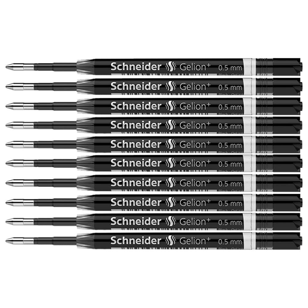 シュナイダー Schneider ボールペン 替え芯 ゲルインキ ボールペン リフィル ゲリオン Gelion ペン先 0.5mm インク ブラック 1箱10本セット 103921