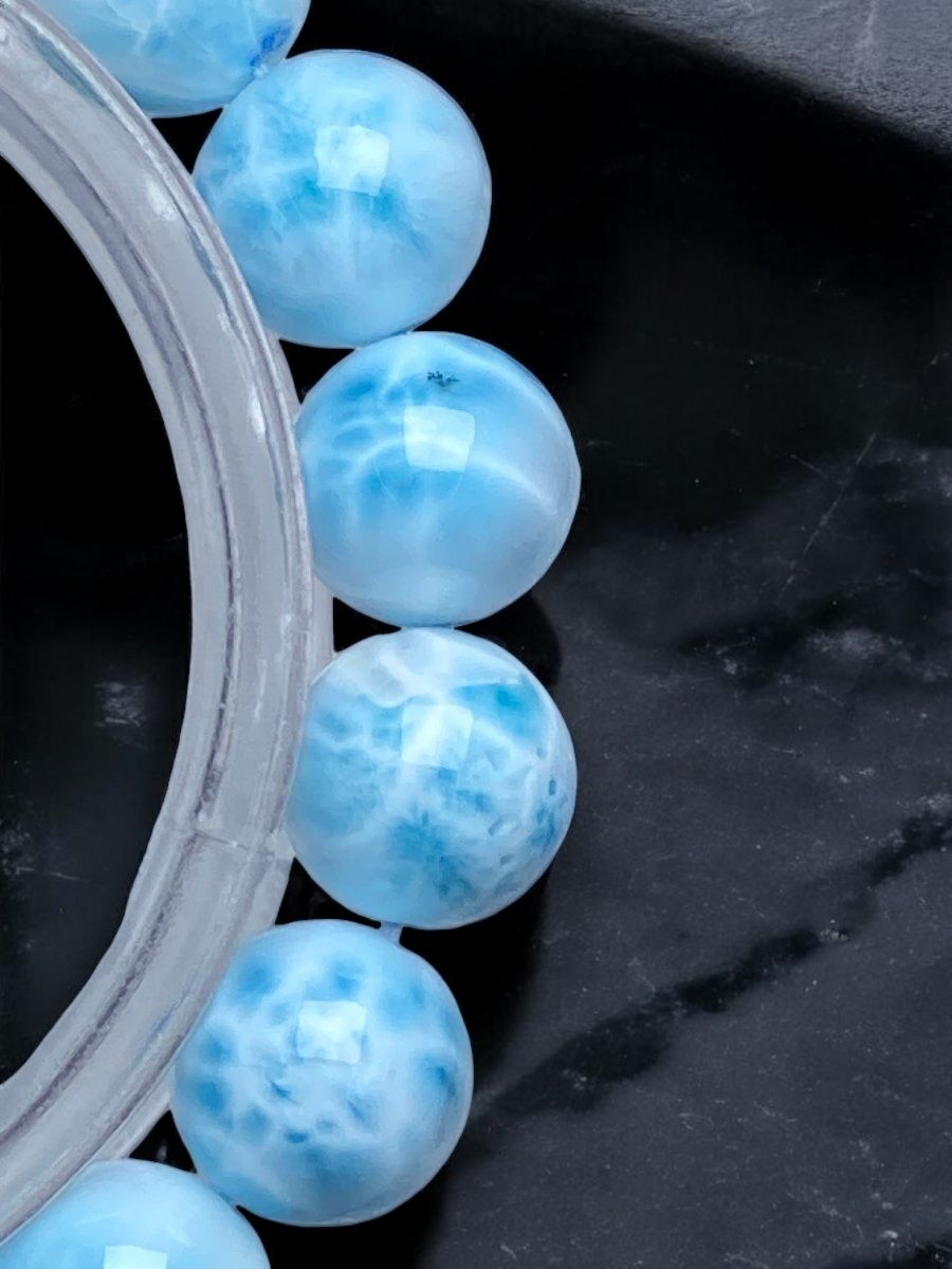 最終極品位ラリマー[3CdK]愛と平和 癒やし11mm ドミニカ共和国産  