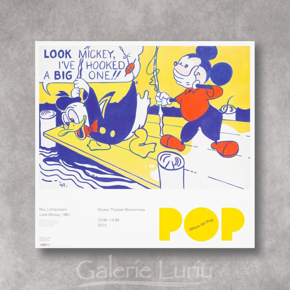 ロイ・リキテンスタイン 「Look Mickey」 ポスター - ギャラリー