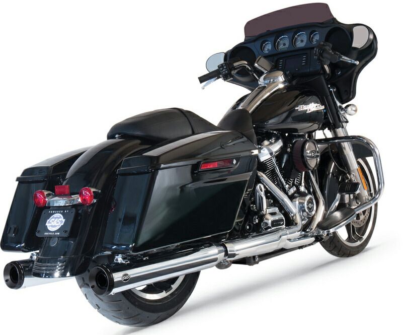 S＆S GRAND NATIONAL スリップオンマフラー クローム 2017年以降