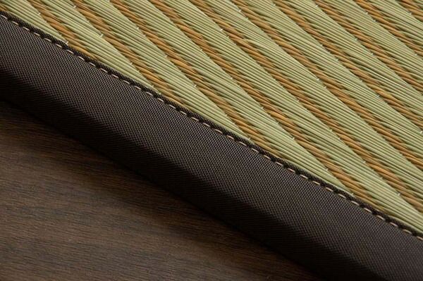 い草 ユニット畳 置き畳 ブラウン 約82×82×1.7cm 9枚1セット 正方形 軽量タイプ 抗菌 防臭 消臭 調湿 ニール 半畳 市松 〔リビング〕 代引不可 MARWIL-DEMENAGEMENTS_CH