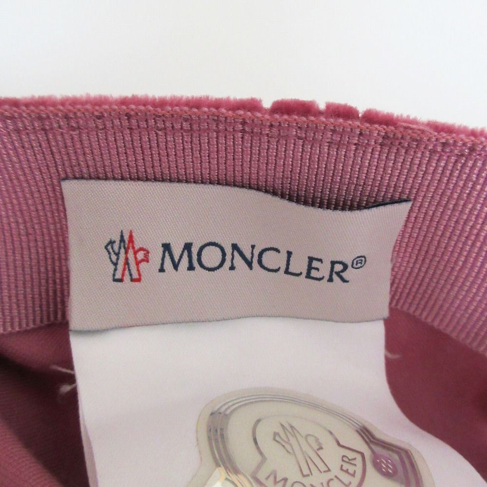 MONCLER モンクレール BERRETTO ロゴデザイン ベロアキャップ